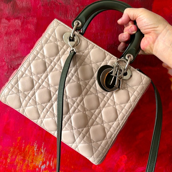 ❌SOLD❌ LIMITED EDITION* Tri-Color Cannage Lady Dior Bag - Picture 3 of 17